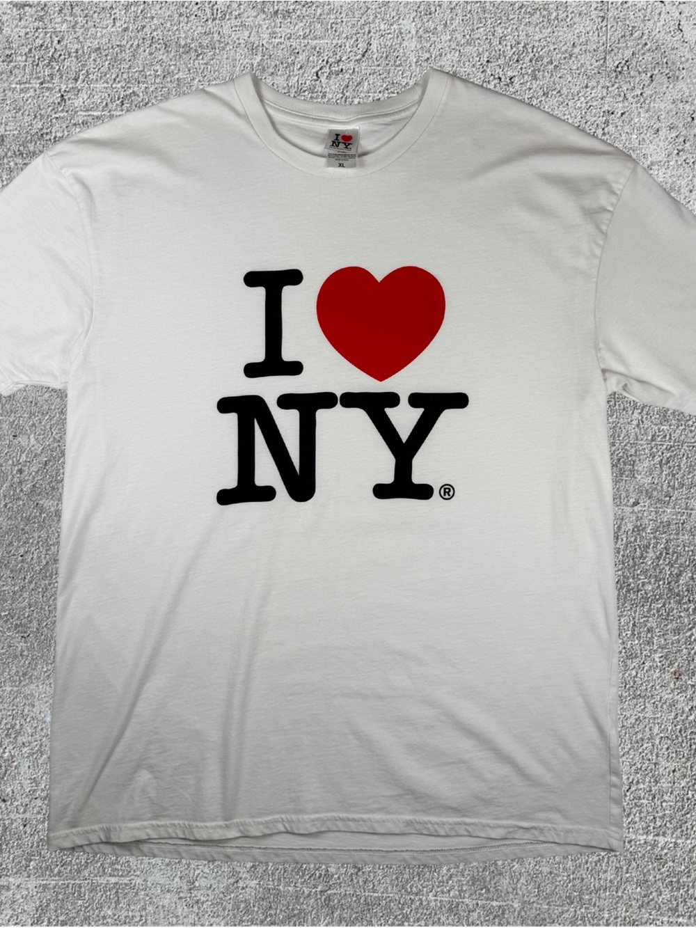 I Heart New York White Short Sleeve T-Shirt Men’s Size XL